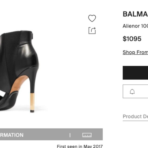 BALMAIN Alienor 100mm Buckle Sandals, Black - Picture 2 of 7